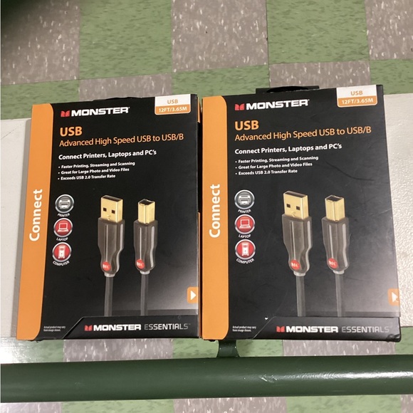 Monster USB Advanced High Speed USB/USB/B 12ft - Picture 5 of 5